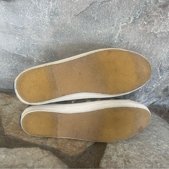 Keds x Kate Spade Gold Black Glitter Cheetah Leopard Shoes Sneakers Women’s 5 - Picture 5 of 6